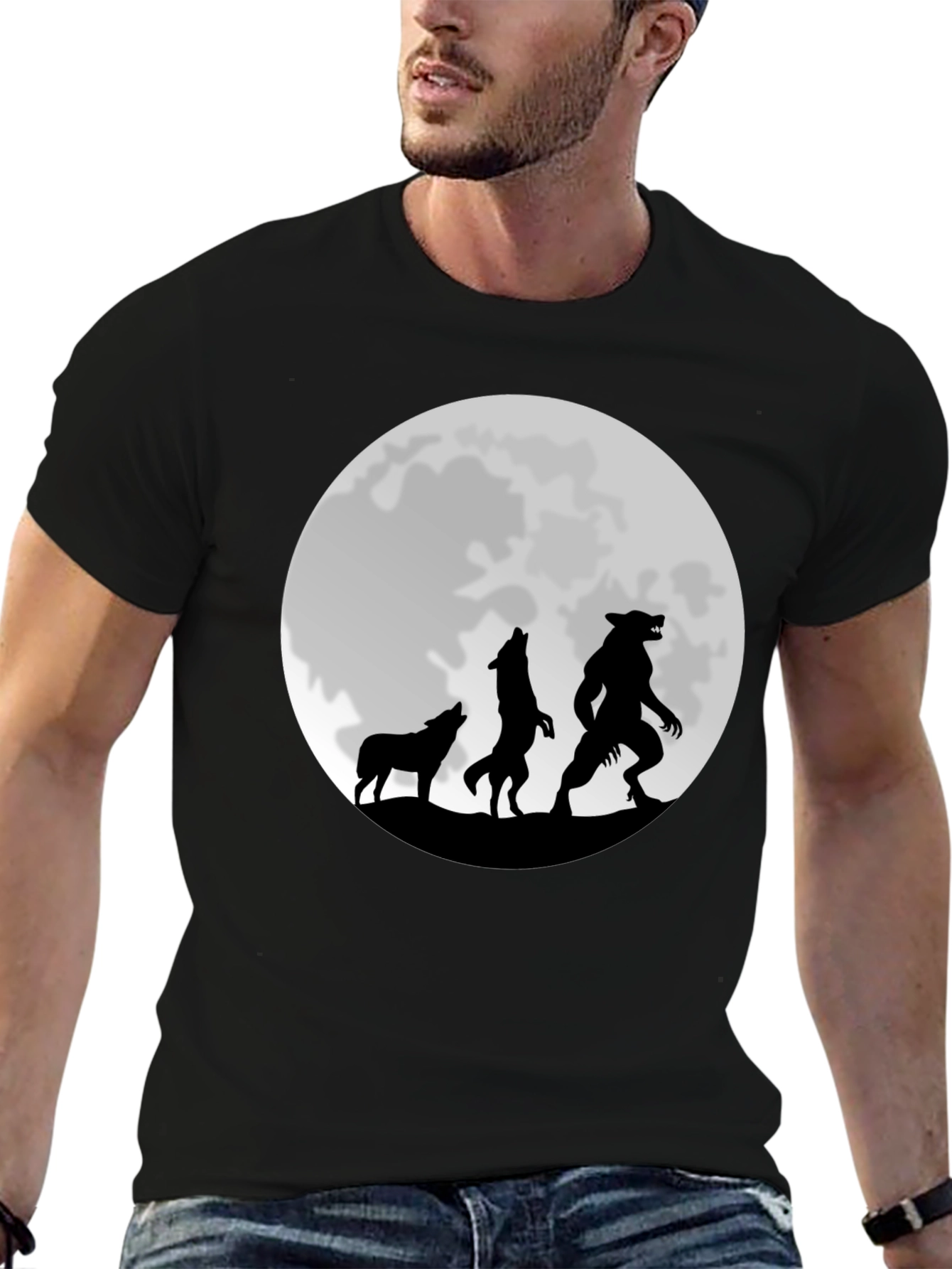 Werewolf Moon Graphic T-Shirt