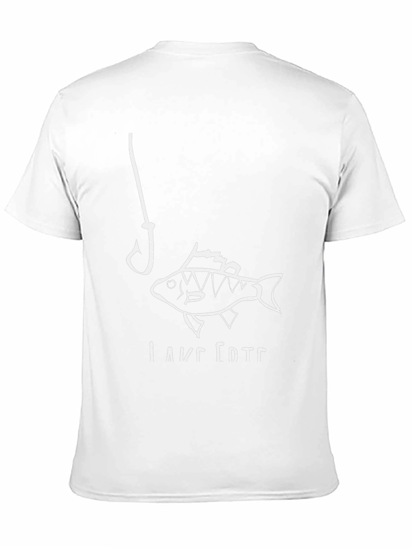 Fishing Hook and Fish Graphic T-Shirt