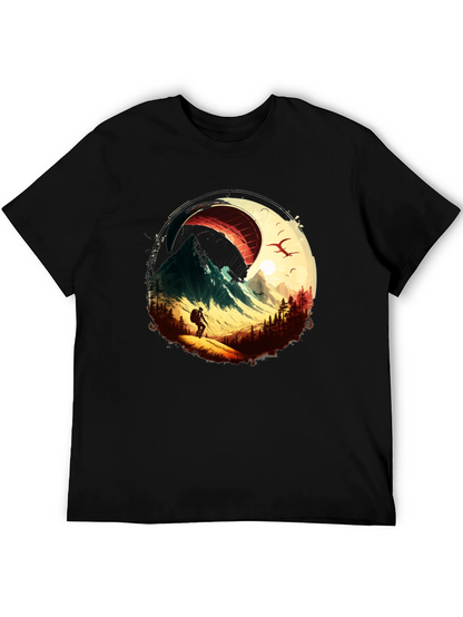 Mountain Paragliding Graphic Tee
