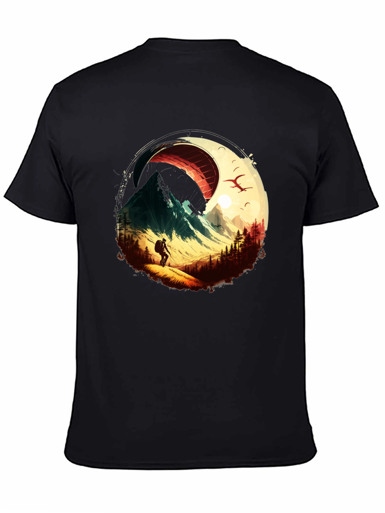 Mountain Paragliding Graphic Tee