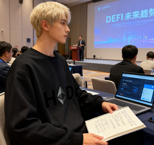 Playful Ethereum "HODL" Crypto Sweatshirt
