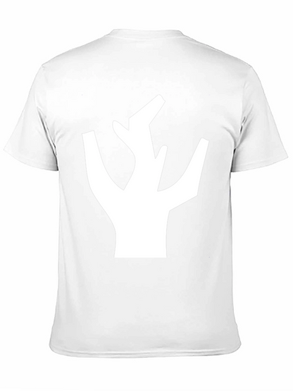 Abstract Tree Graphic Tee - Modern Black T-Shirt