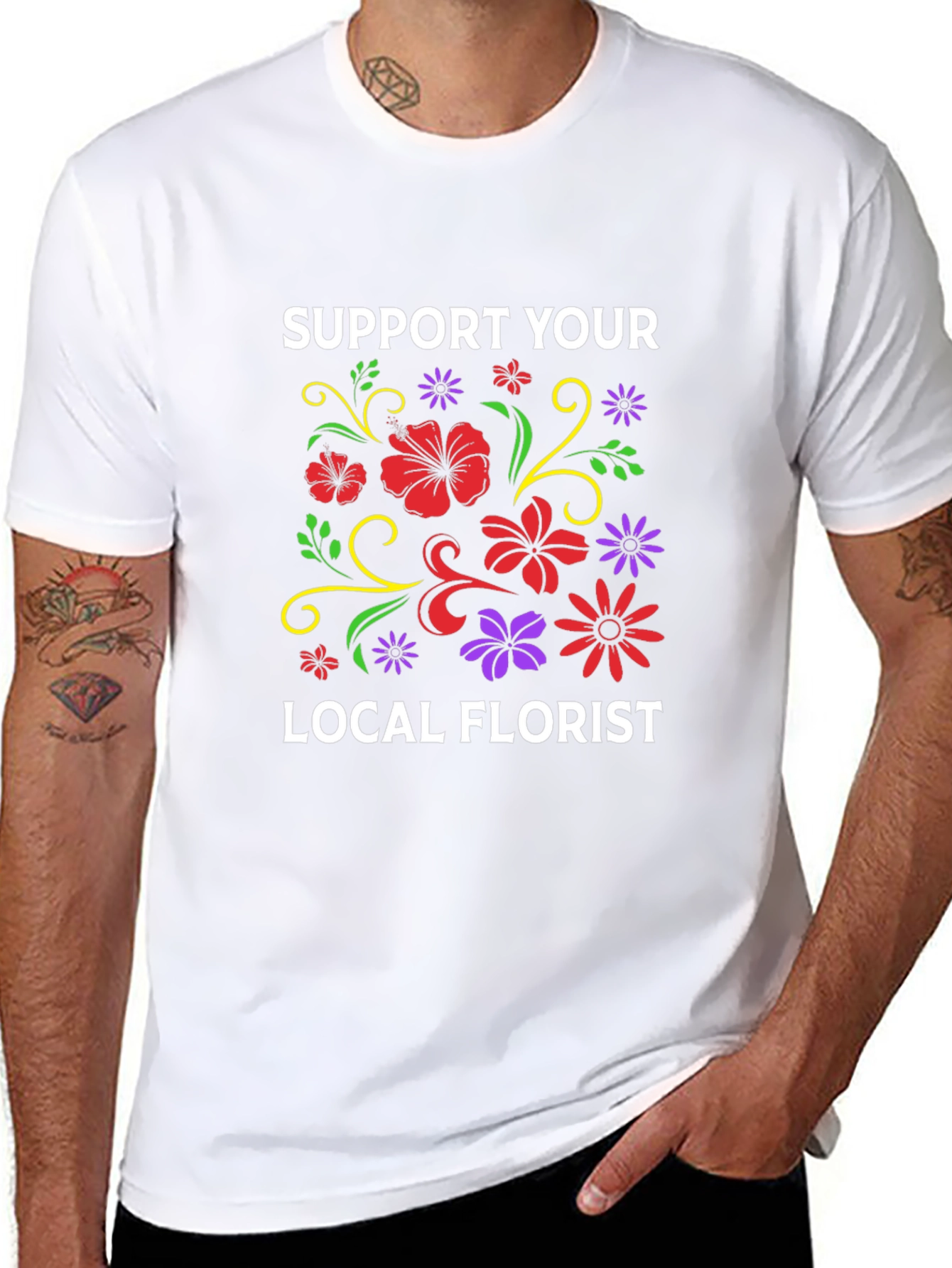 Support Your Local Florist T-Shirt