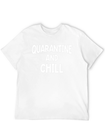 Quarantine and Chill Black Graphic Tee