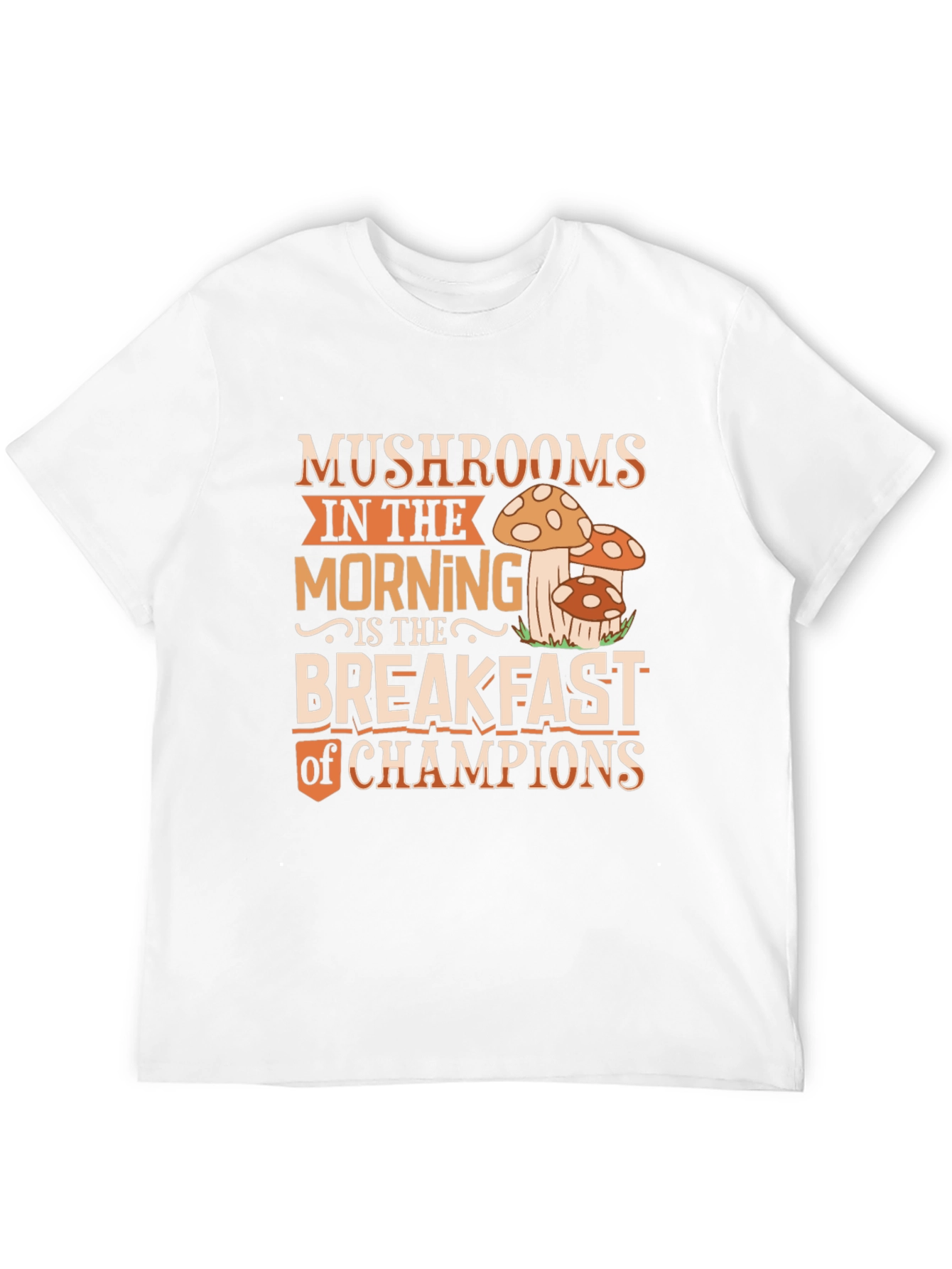 Mushroom Breakfast Champions Graphic Tee