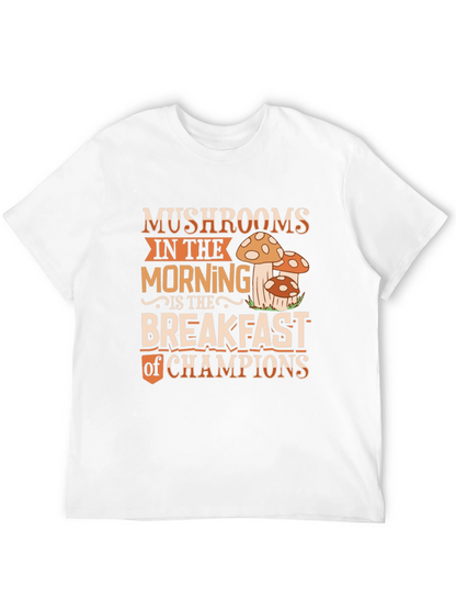 Mushroom Breakfast Champions Graphic Tee