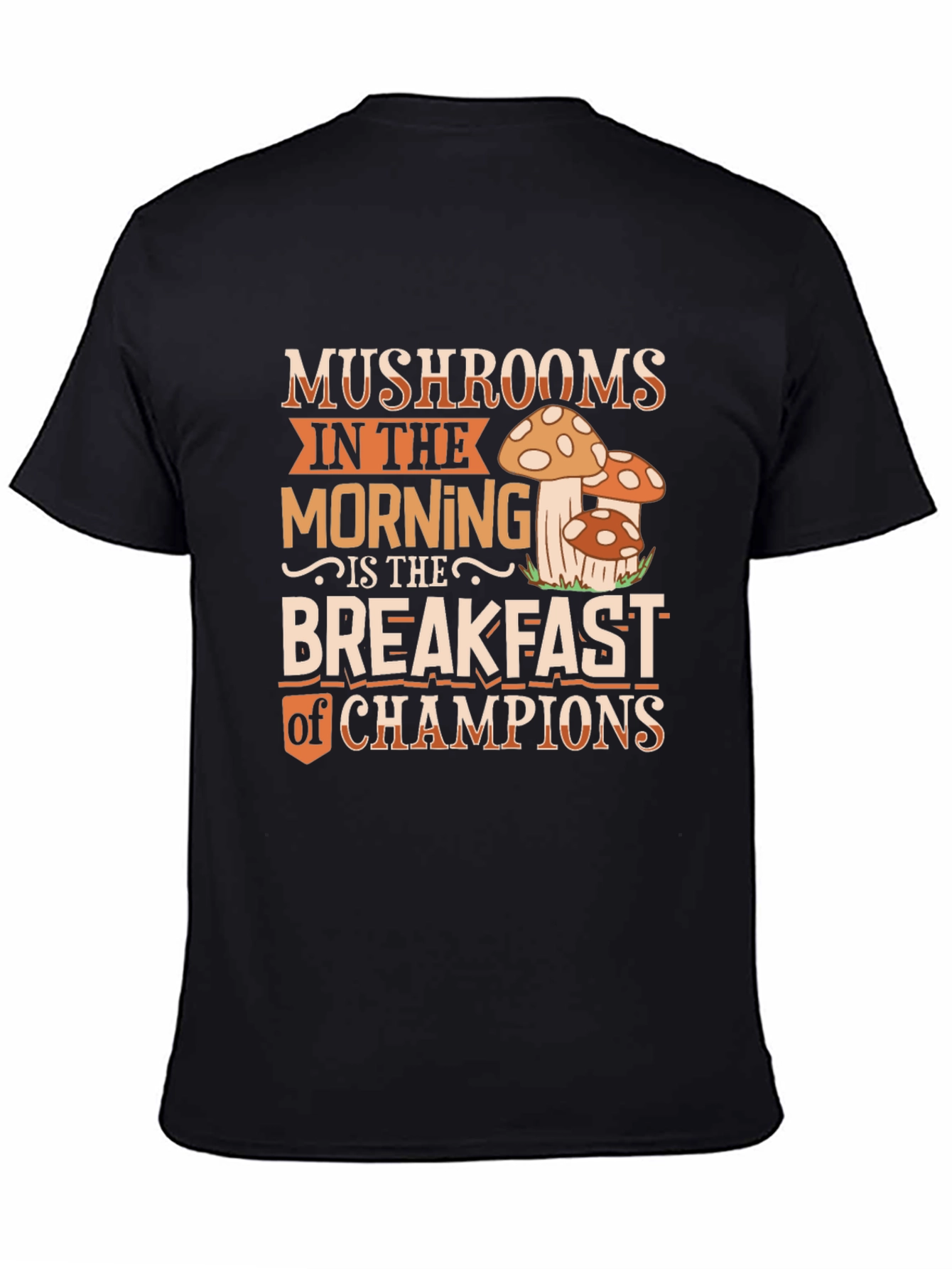 Mushroom Breakfast Champions Graphic Tee