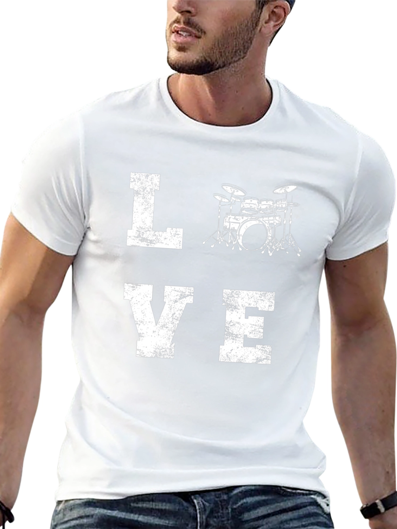 Love Drums Black T-Shirt