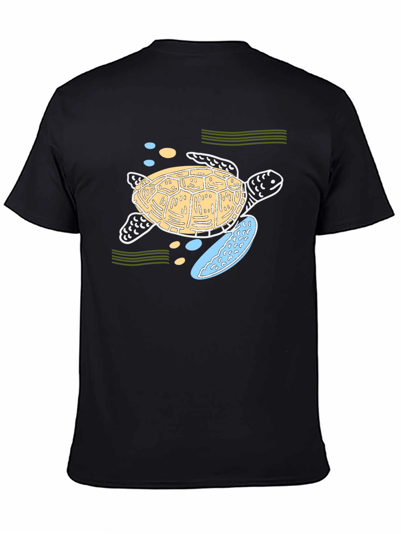 Sea Turtle Graphic Tee - Black Unisex T-Shirt