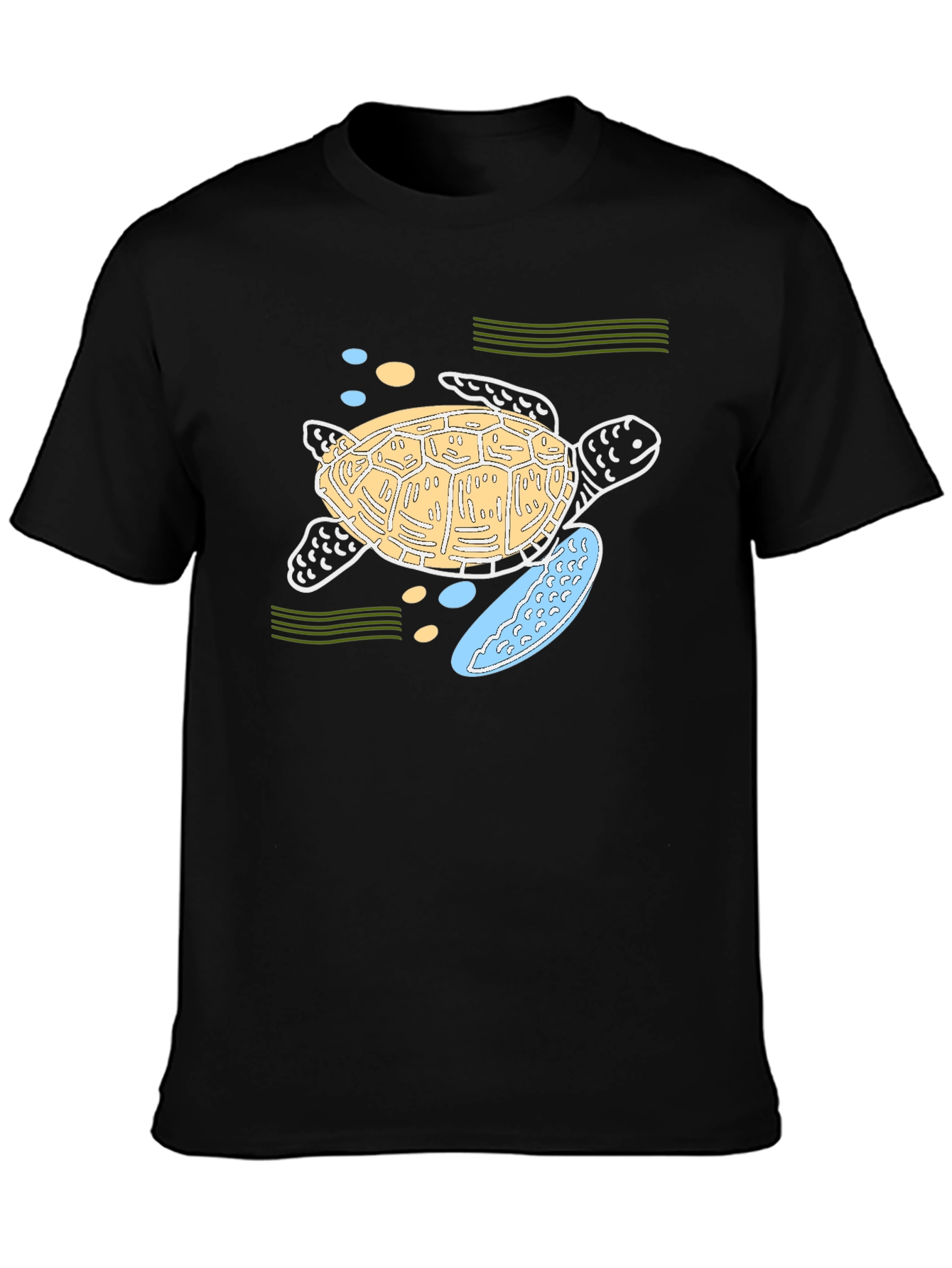 Sea Turtle Graphic Tee - Black Unisex T-Shirt