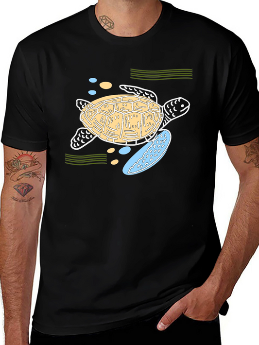 Sea Turtle Graphic Tee - Black Unisex T-Shirt
