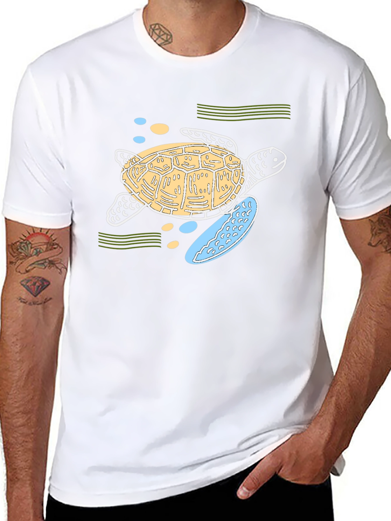 Sea Turtle Graphic Tee - Black Unisex T-Shirt