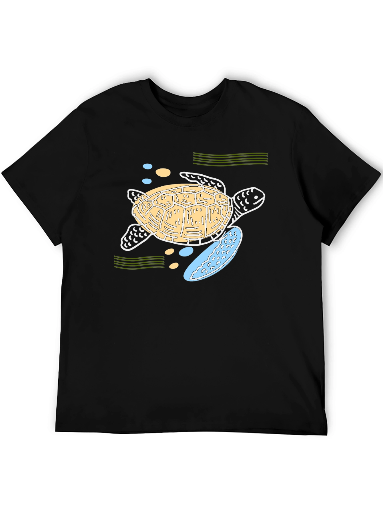 Sea Turtle Graphic Tee - Black Unisex T-Shirt