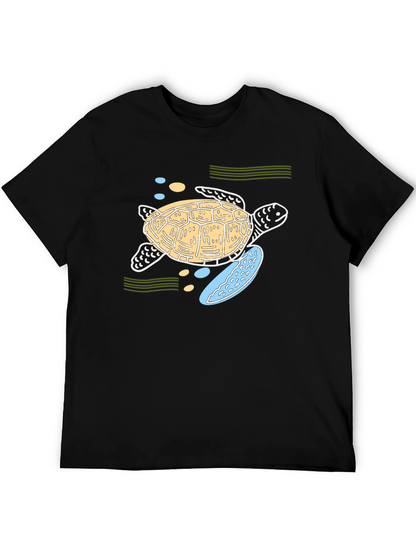 Sea Turtle Graphic Tee - Black Unisex T-Shirt