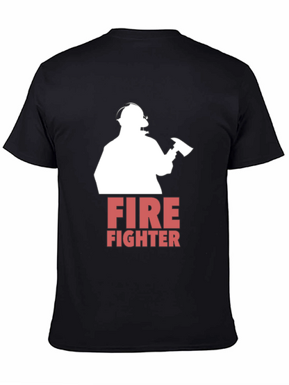 Firefighter Graphic T-Shirt - Bold Design