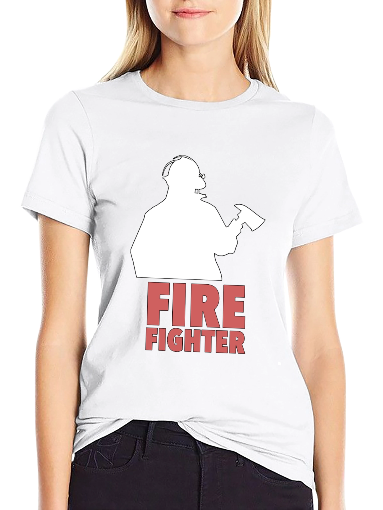 Firefighter Graphic T-Shirt - Bold Design