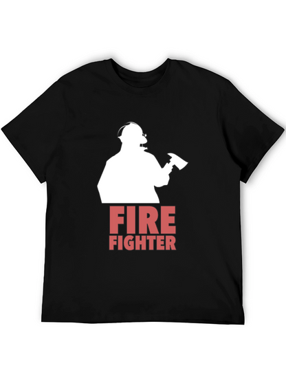 Firefighter Graphic T-Shirt - Bold Design
