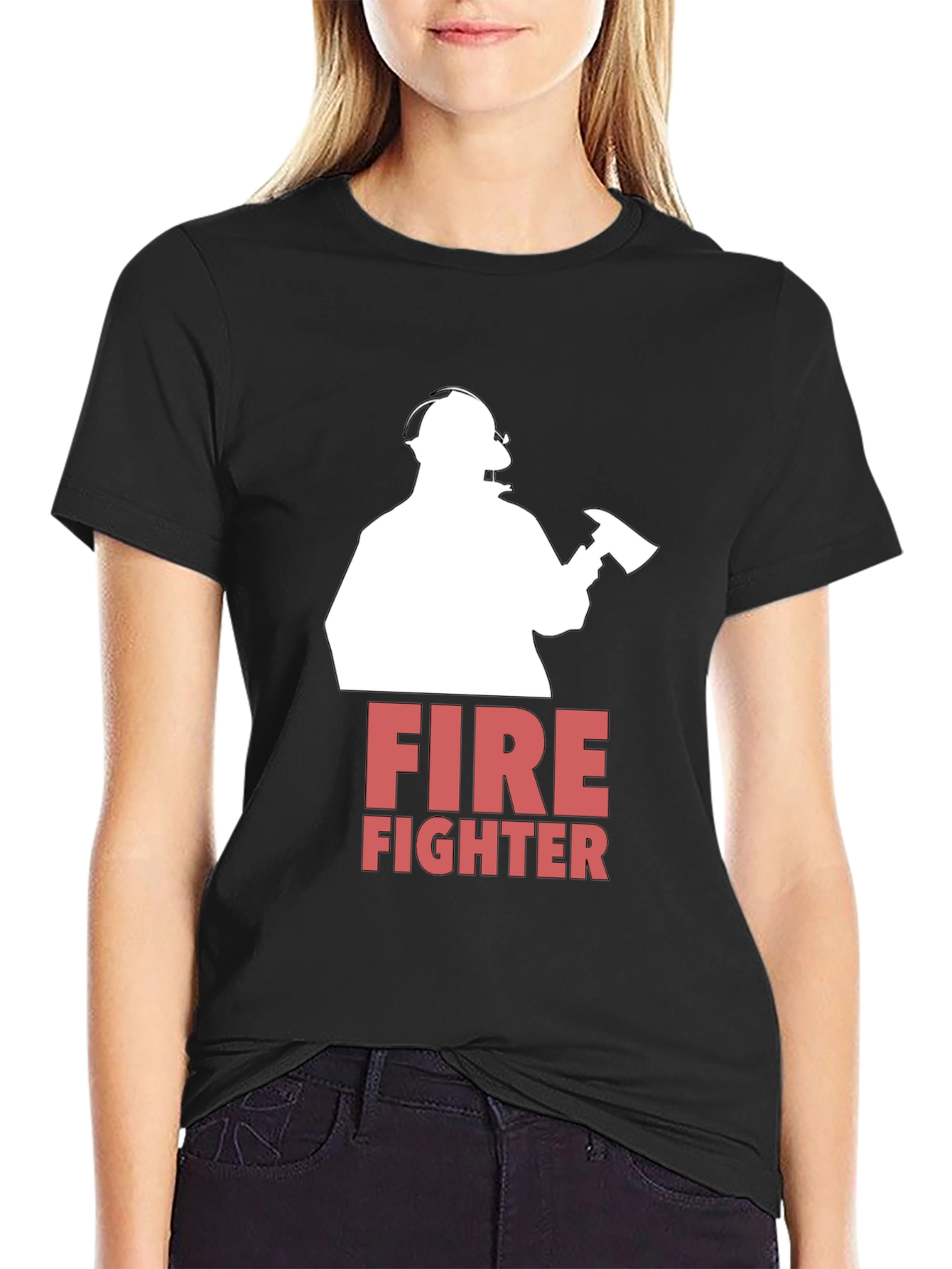 Firefighter Graphic T-Shirt - Bold Design