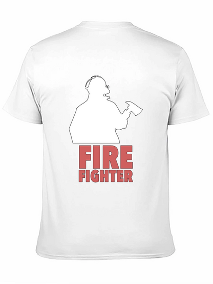 Firefighter Graphic T-Shirt - Bold Design