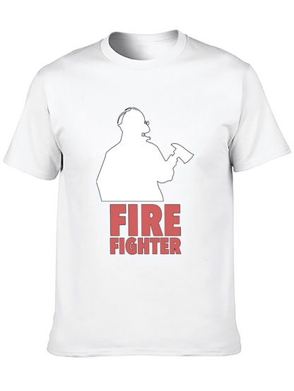Firefighter Graphic T-Shirt - Bold Design