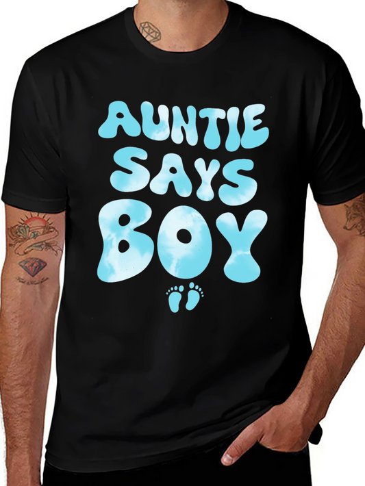Auntie Says Boy T-Shirt - Baby Shower Gift