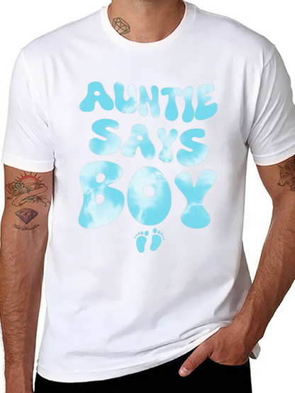 Auntie Says Boy T-Shirt - Baby Shower Gift