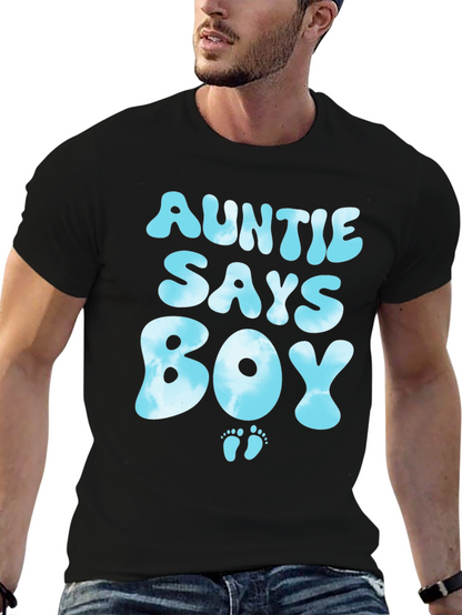 Auntie Says Boy T-Shirt - Baby Shower Gift