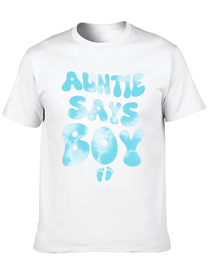 Auntie Says Boy T-Shirt - Baby Shower Gift