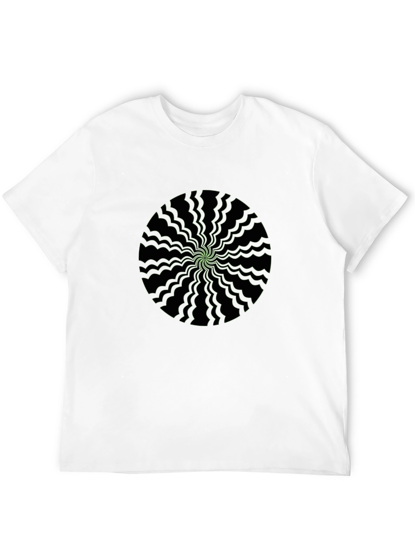 Psychedelic Graphic Print Mens Black T-Shirt