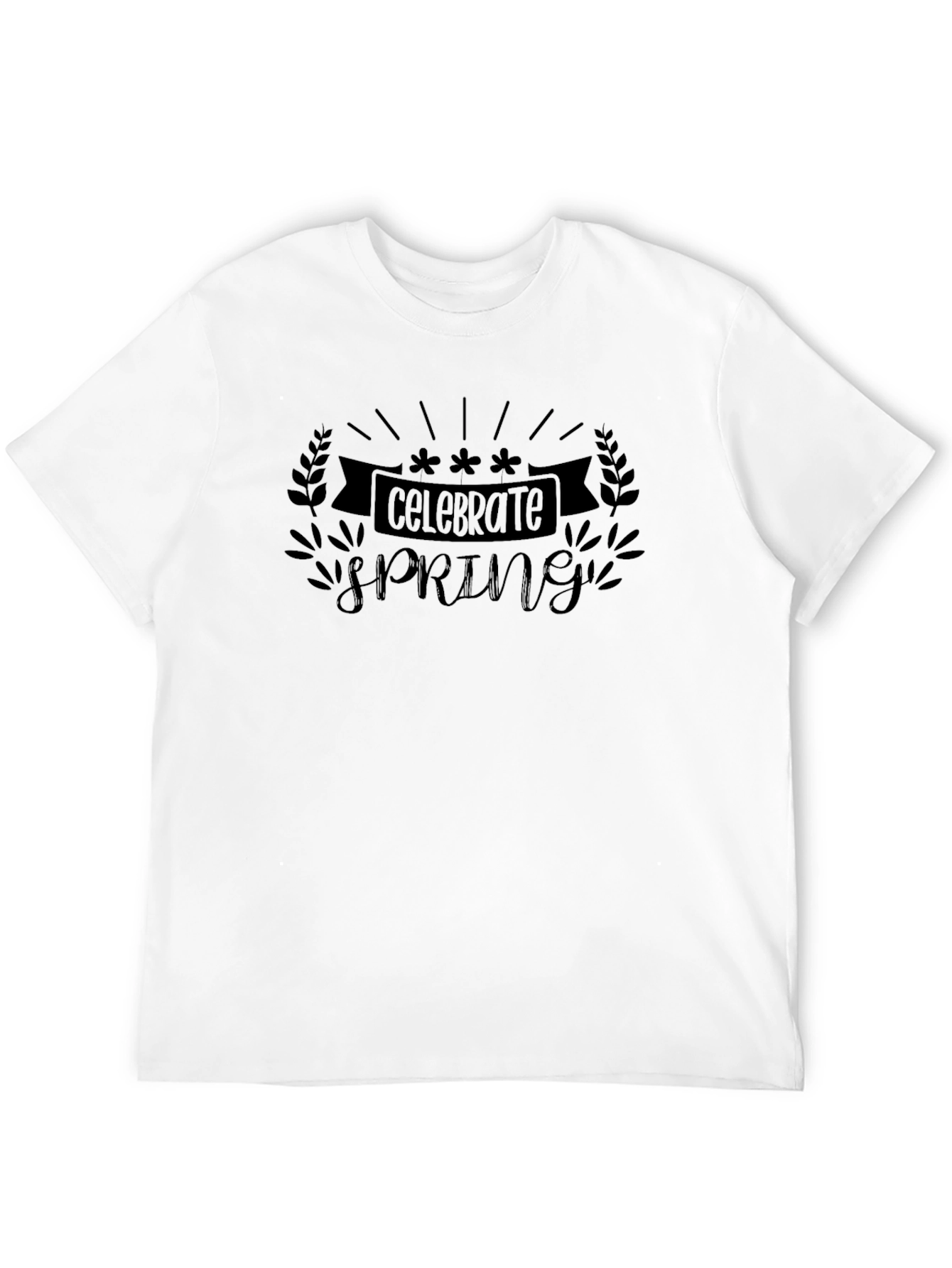 Celebrate Spring Black T-Shirt