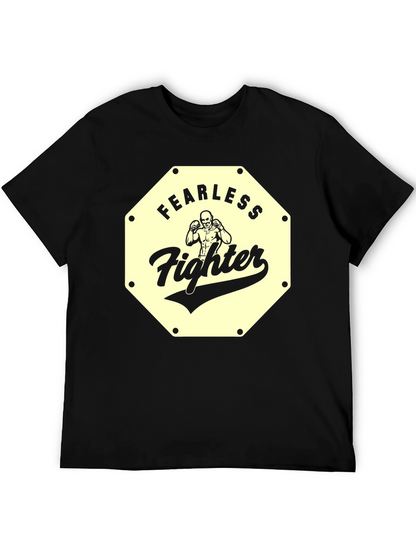 Fearless Fighter Graphic Tee - Black