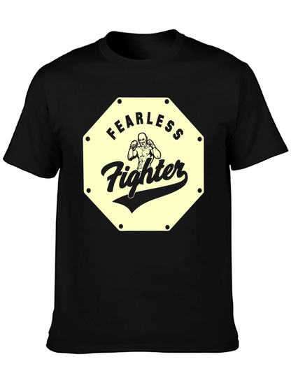 Fearless Fighter Graphic Tee - Black