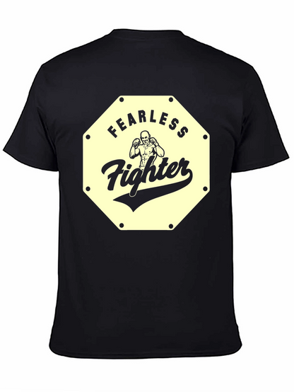 Fearless Fighter Graphic Tee - Black