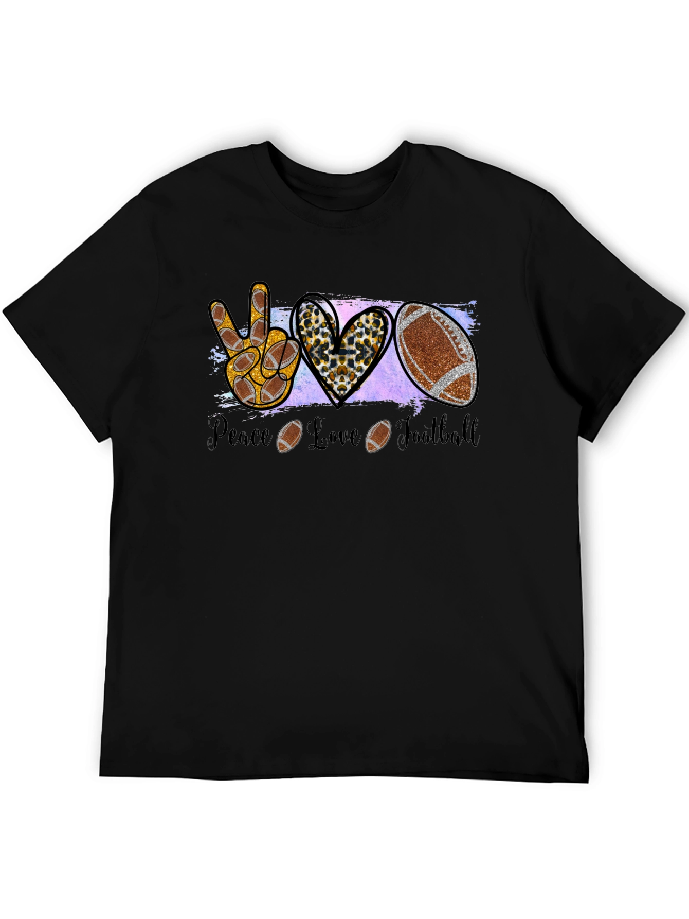 Peace Love Football T-Shirt
