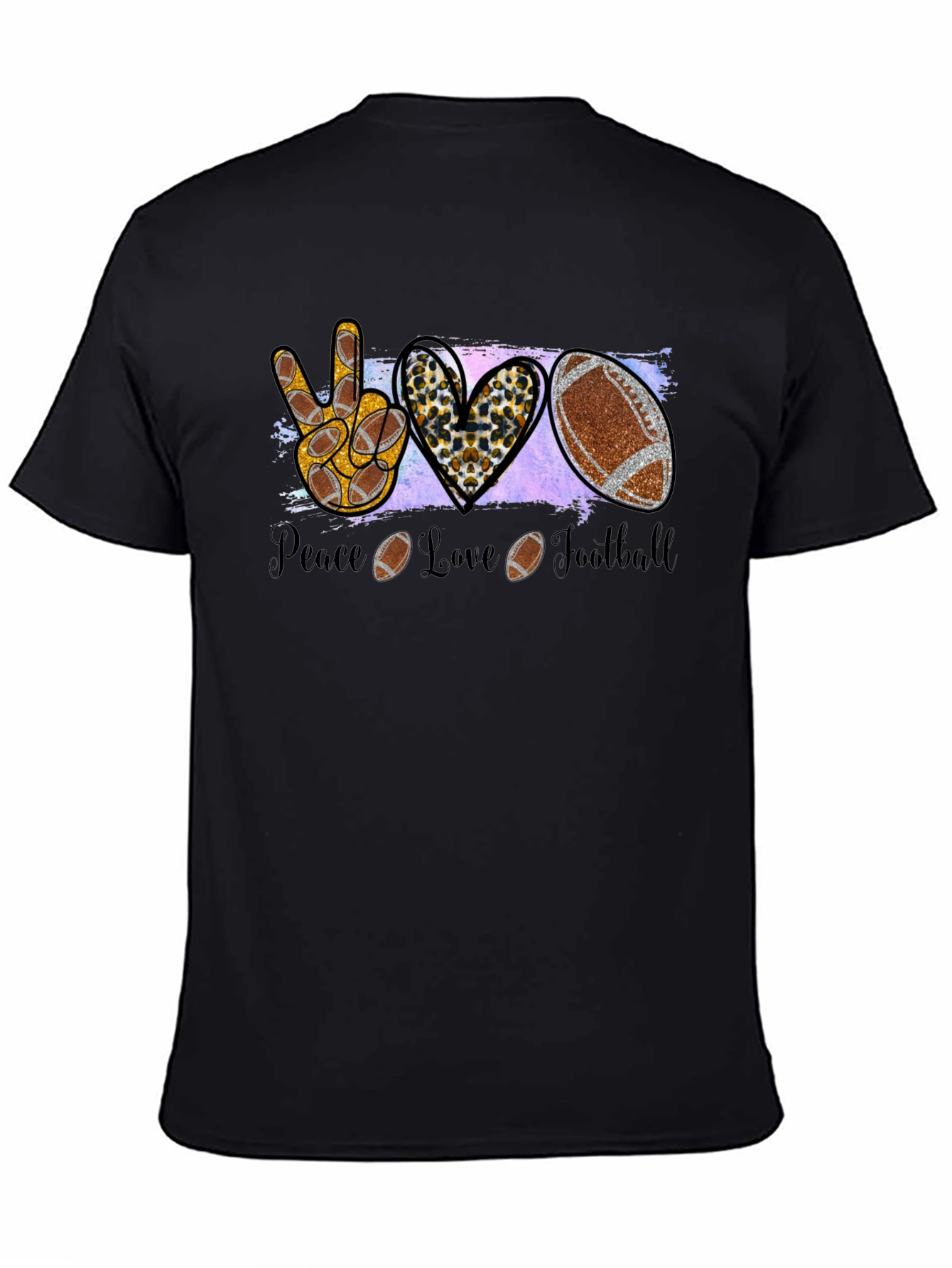 Peace Love Football T-Shirt