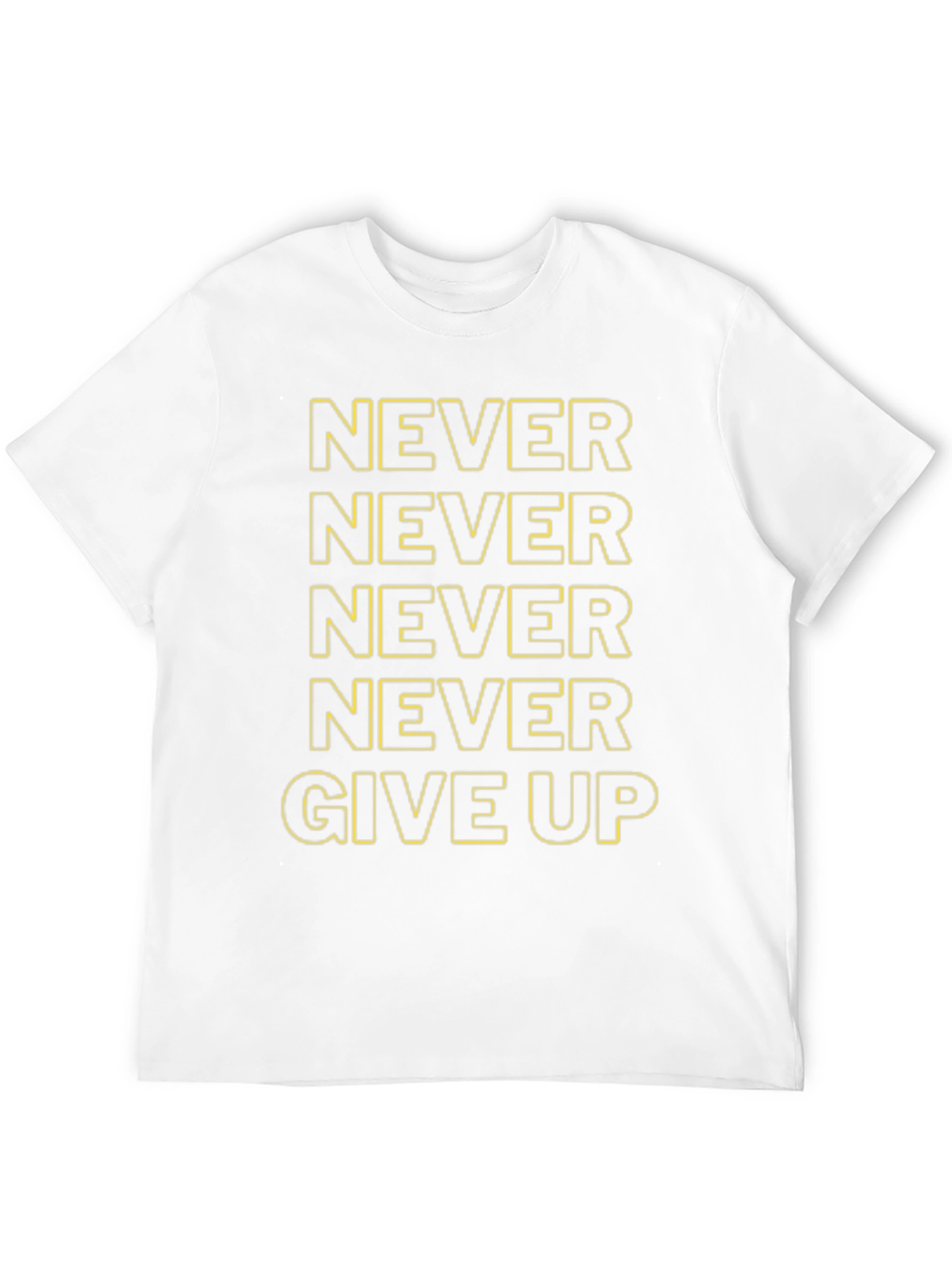Never Give Up Motivational T-Shirt