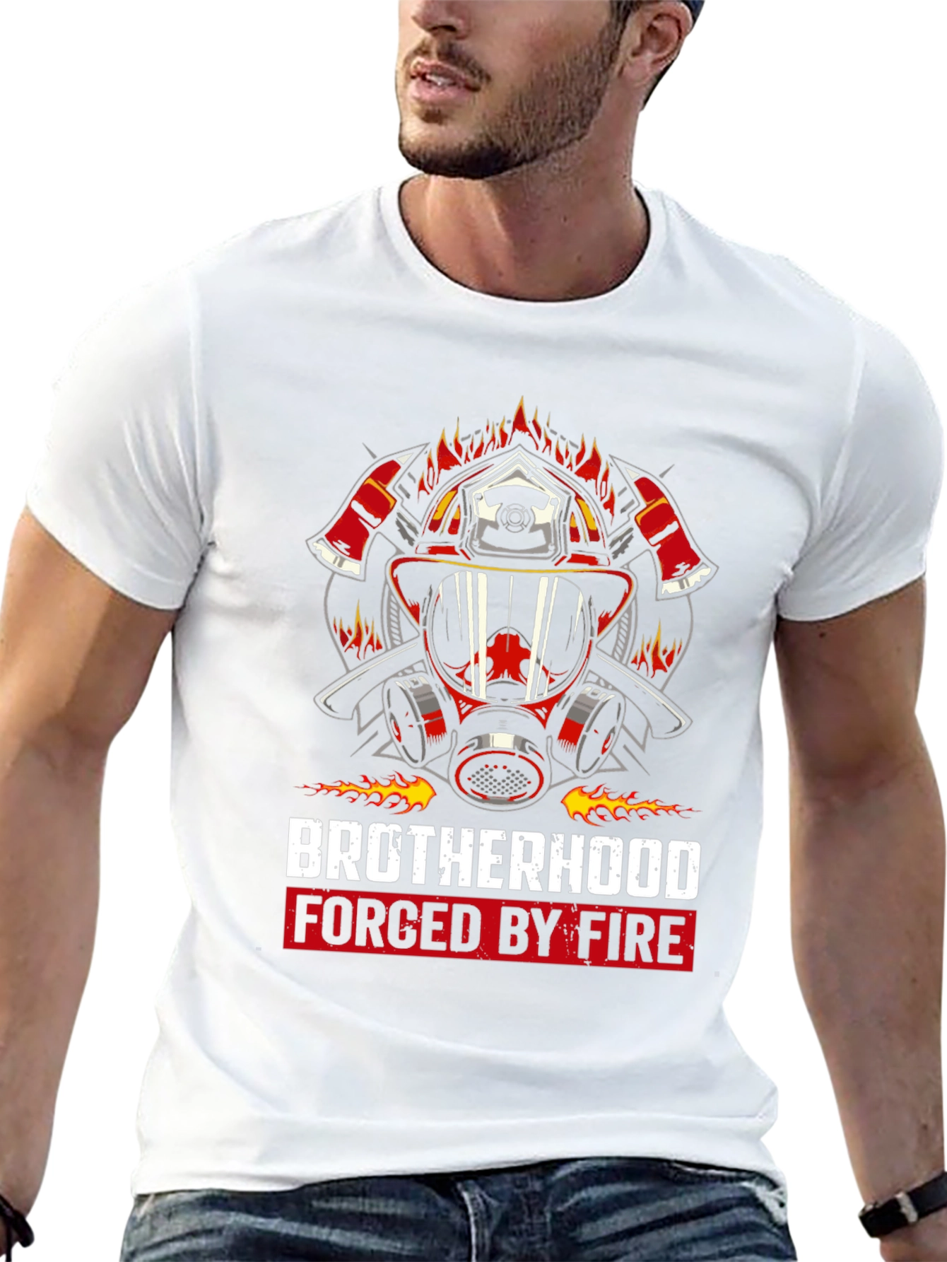 Brotherhood Firefighter Graphic Tee
