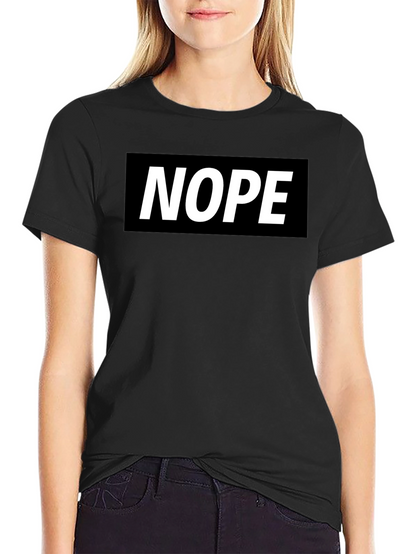 Nope Graphic Tee - Classic Black