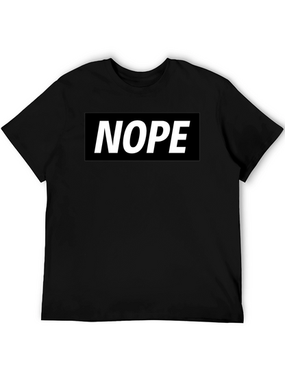 Nope Graphic Tee - Classic Black