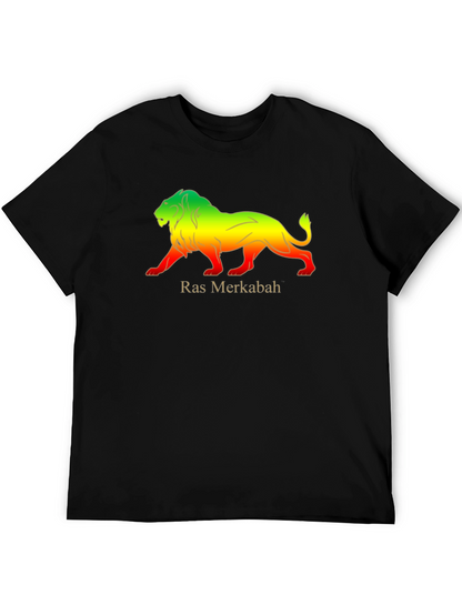 Ras Merkabah Lion Graphic T-Shirt