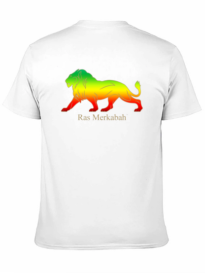 Ras Merkabah Lion Graphic T-Shirt
