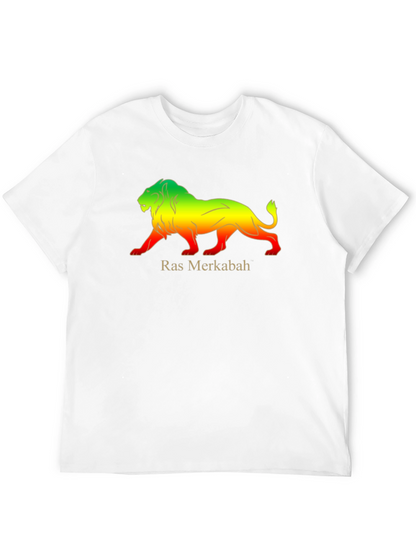Ras Merkabah Lion Graphic T-Shirt