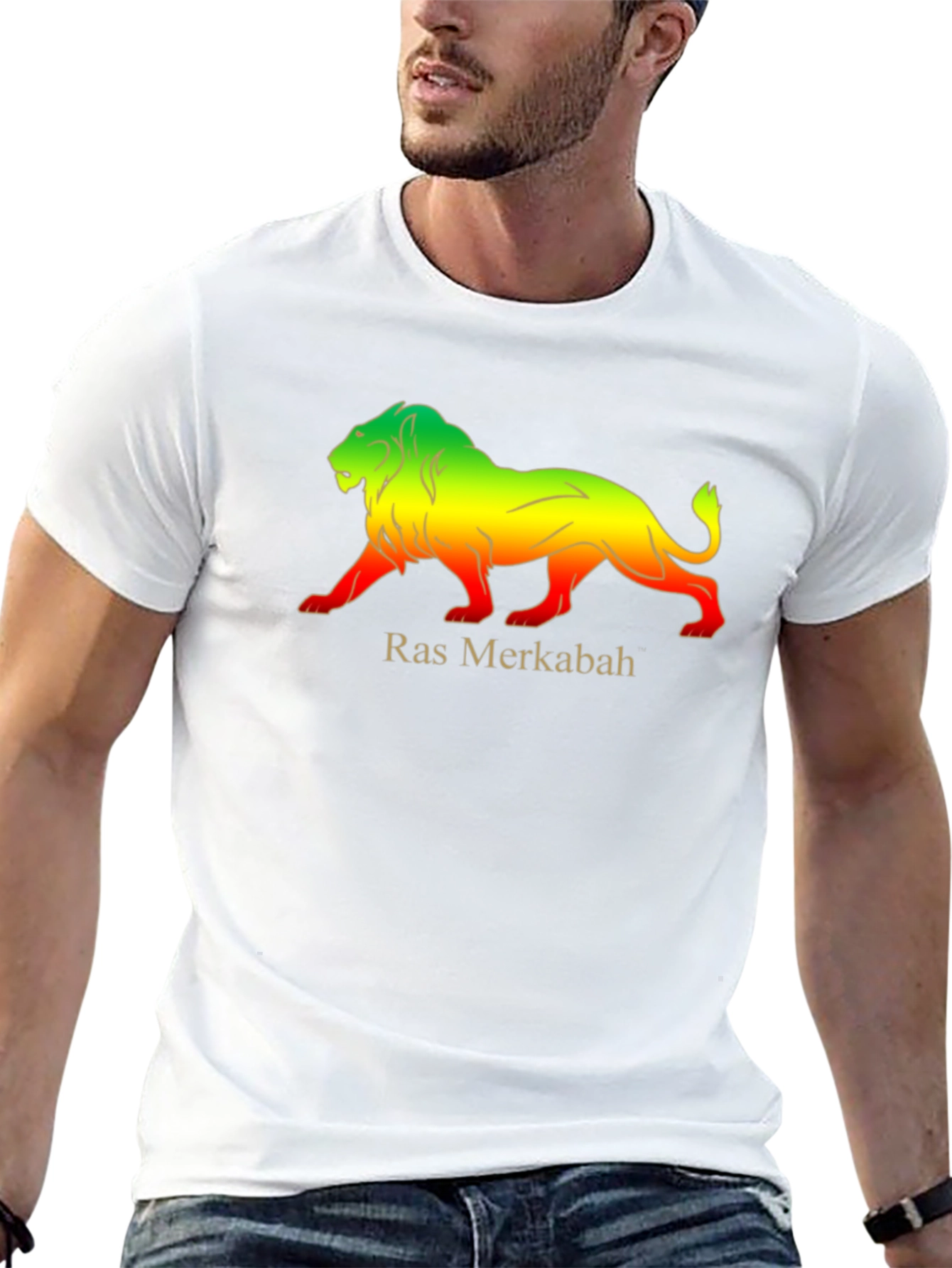 Ras Merkabah Lion Graphic T-Shirt