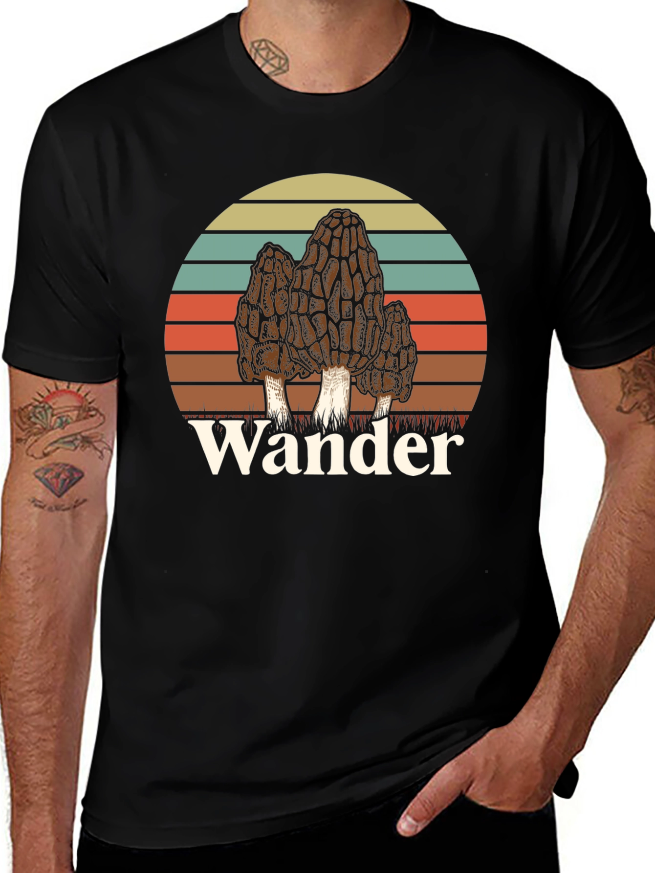 Wander Morel Mushroom Graphic T-Shirt