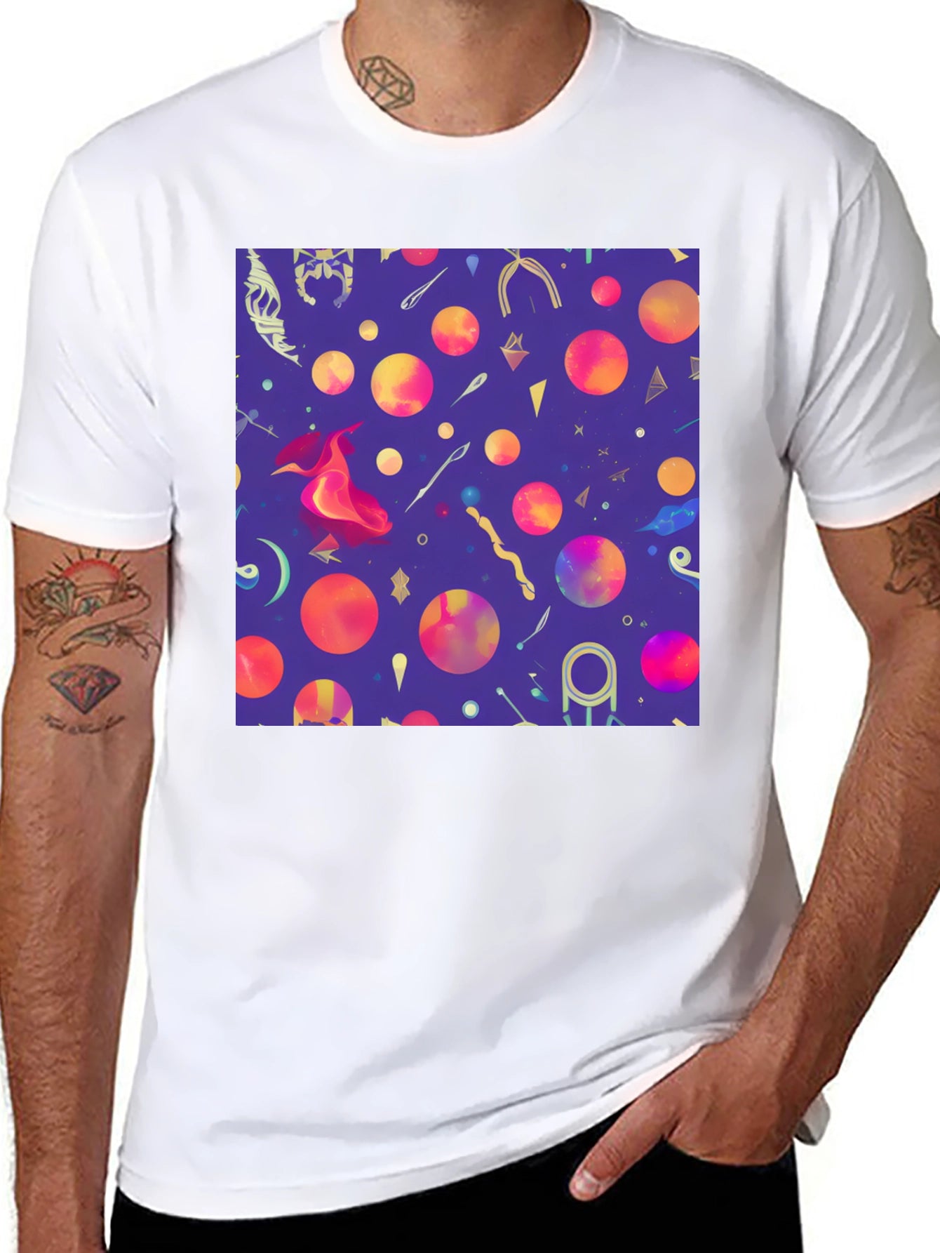 Magic Print Black T-Shirt