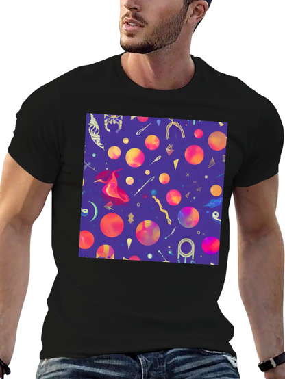Magic Print Black T-Shirt