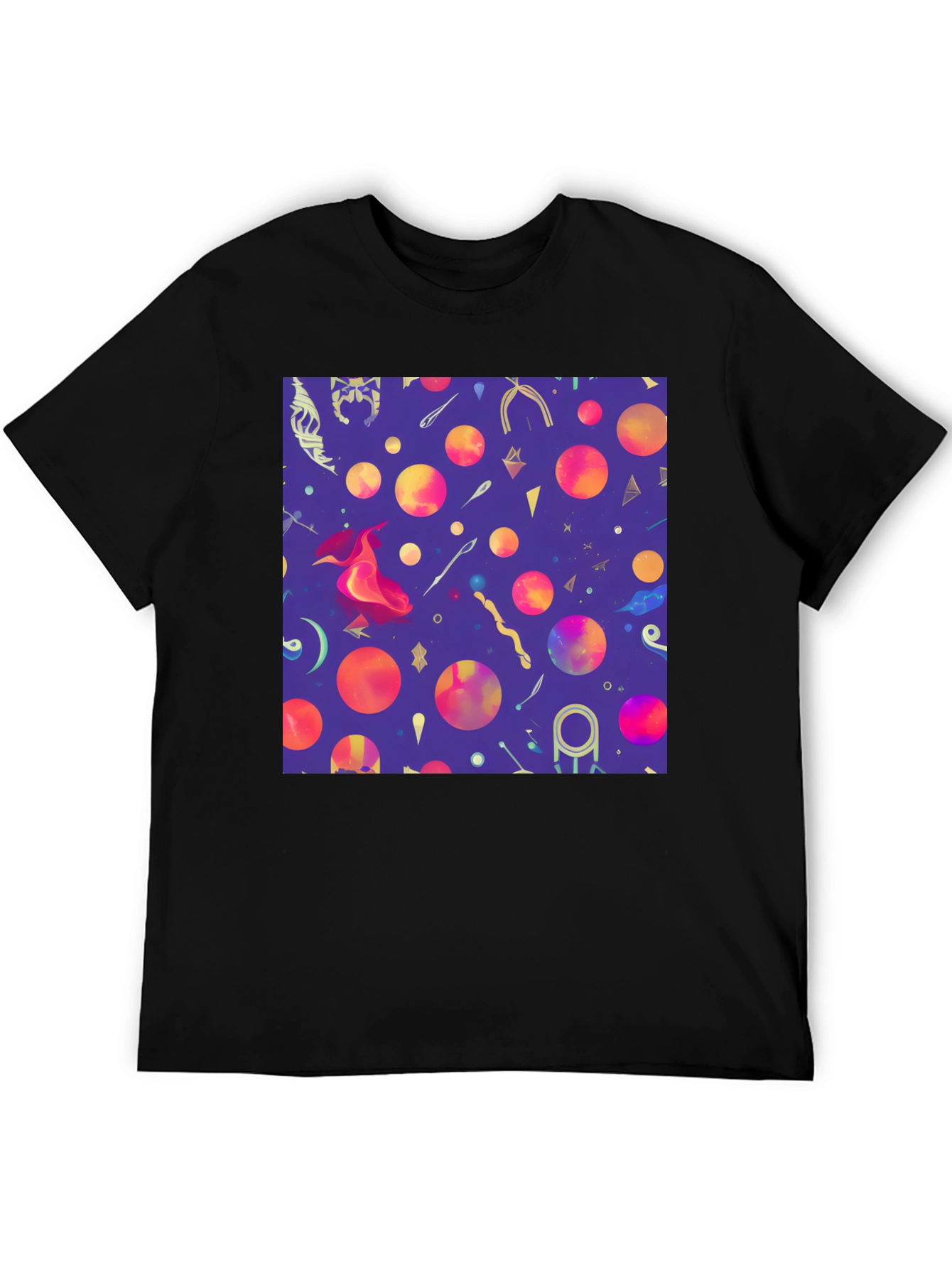 Magic Print Black T-Shirt