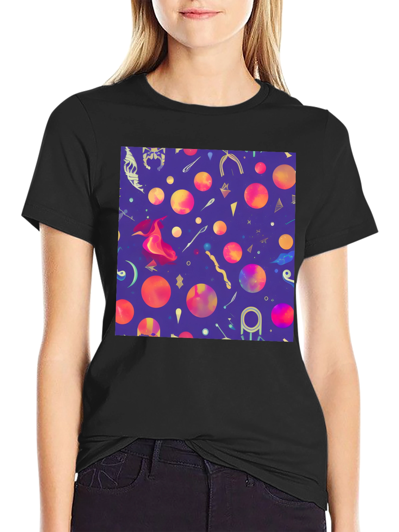 Magic Print Black T-Shirt