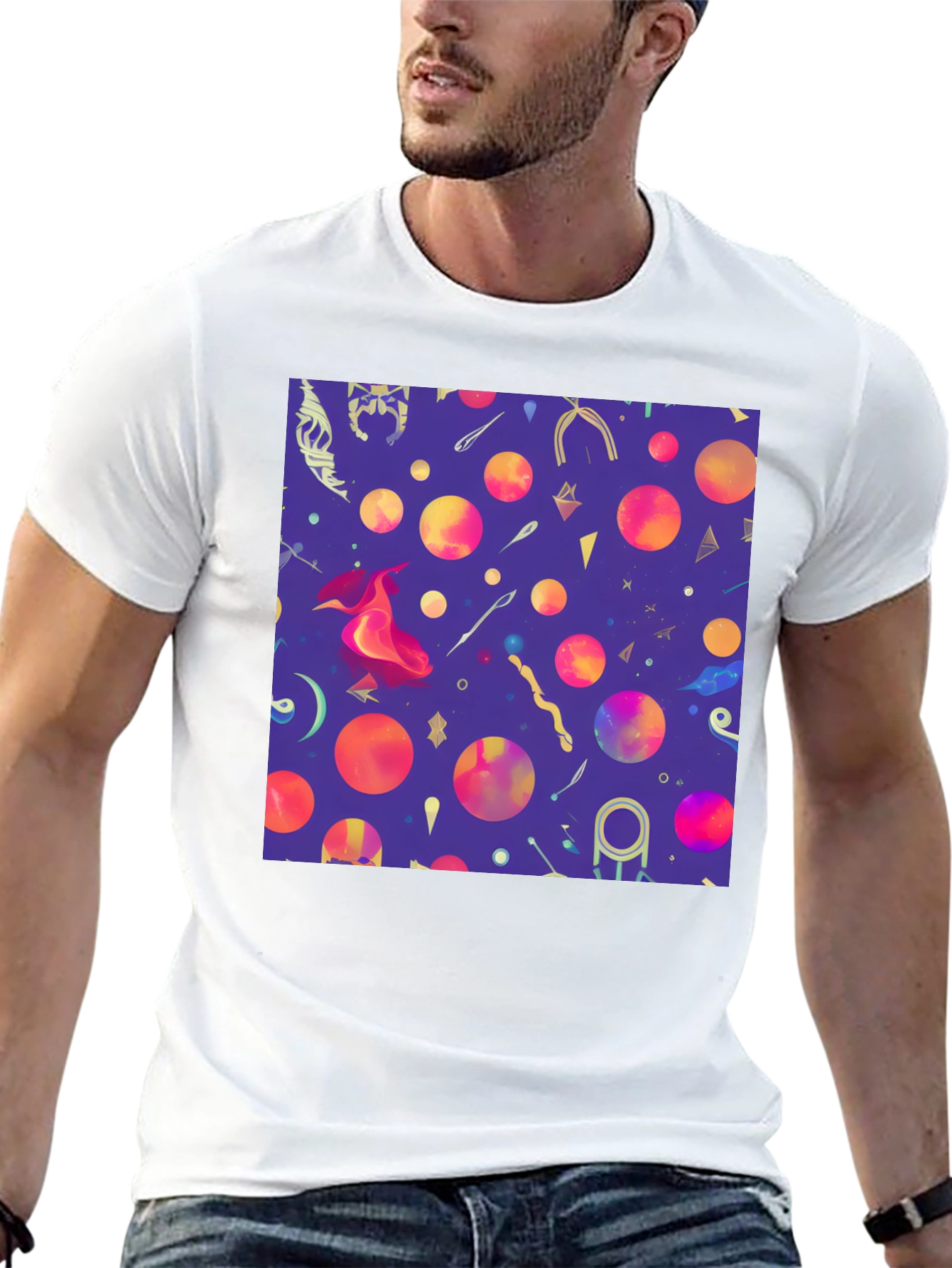 Magic Print Black T-Shirt