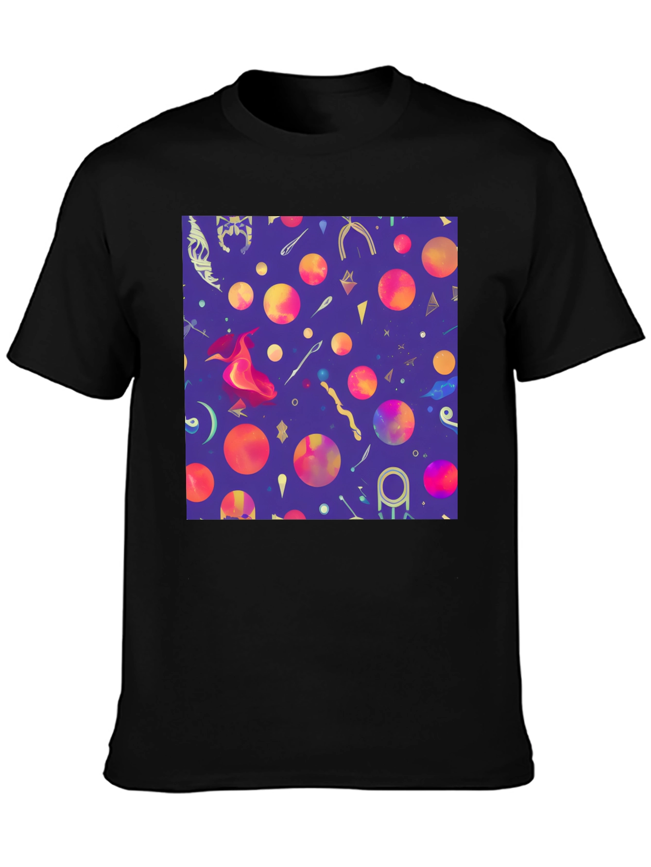 Magic Print Black T-Shirt